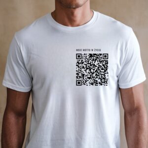 Koszulka z kodem QR - MOJE MOTTO