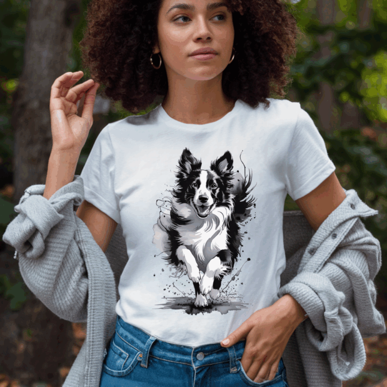 Koszulka Border Collie 05 i stylowa wygoda