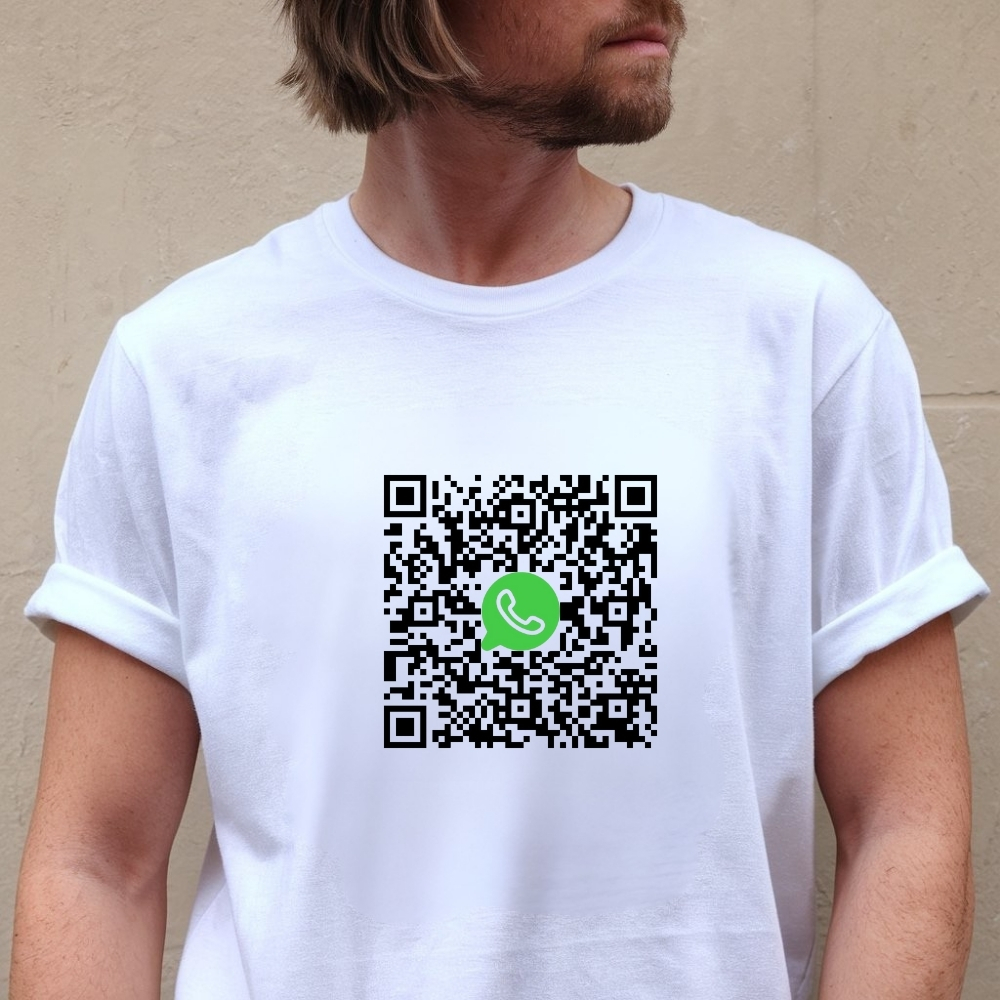 Koszulka z kodem QR do WhatsApp