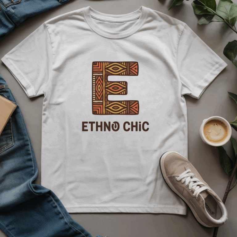 Koszulka ETNO 130 z etnicznym nadrukiem