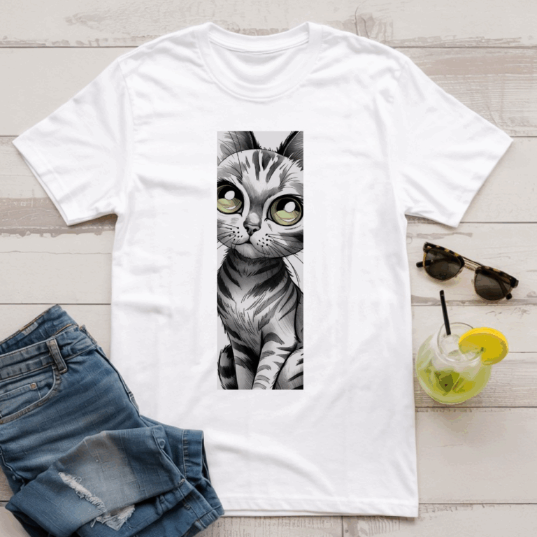Koszulka KOTY 121, koci styl i wygoda