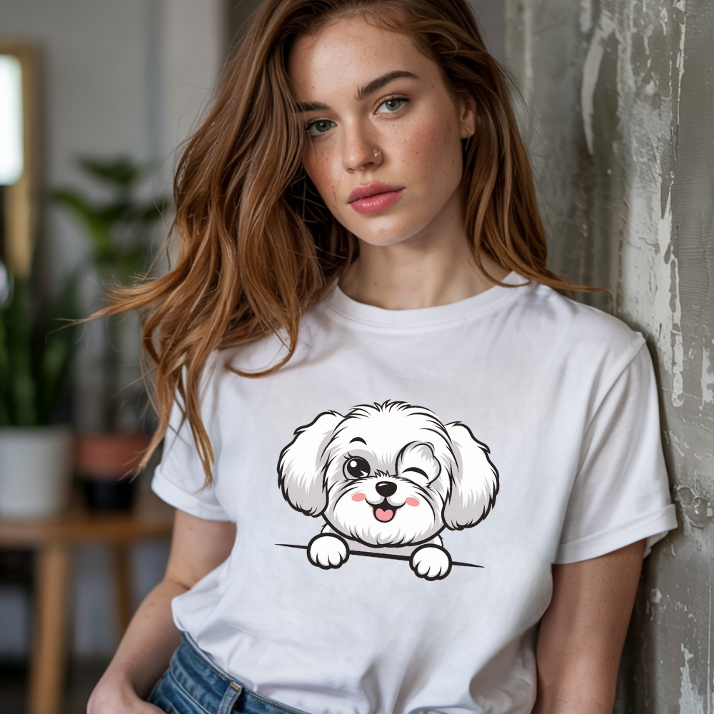 Koszulka MALTAŃCZYK 02 dla miłośników maltańczyków