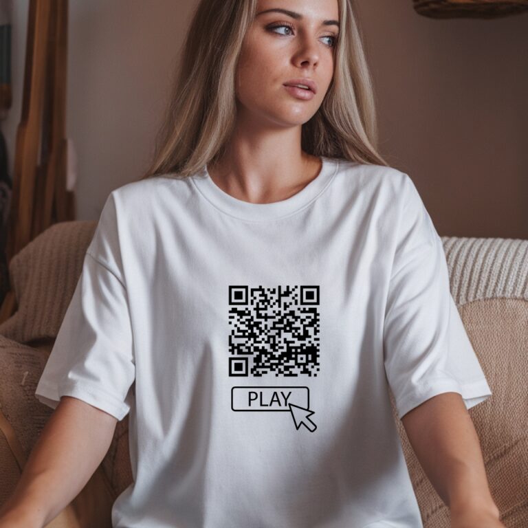 Koszulka z kodem QR i ulubiona piosenka