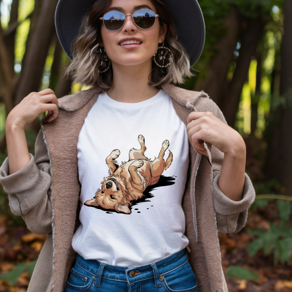 Koszulka Golden Retriever 04, styl i pielęgnacja